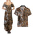 Fiji Masi Tapa Tribal Couples Matching Summer Maxi Dress and Hawaiian Shirt Old Hibiscus Vintage Style LT03 - Polynesian Pride