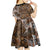 Fiji Masi Tapa Tribal Kid Short Sleeve Dress Old Hibiscus Vintage Style LT03 - Polynesian Pride