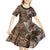 Fiji Masi Tapa Tribal Kid Short Sleeve Dress Old Hibiscus Vintage Style LT03 - Polynesian Pride
