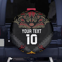 Custom New Zealand Rugby Spare Tire Cover Black Fern Maori Tribal Pattern LT03 - Polynesian Pride