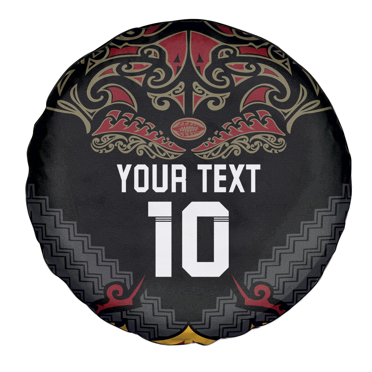 Custom New Zealand Rugby Spare Tire Cover Black Fern Maori Tribal Pattern LT03 - Polynesian Pride