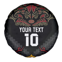 Custom New Zealand Rugby Spare Tire Cover Black Fern Maori Tribal Pattern LT03 - Polynesian Pride