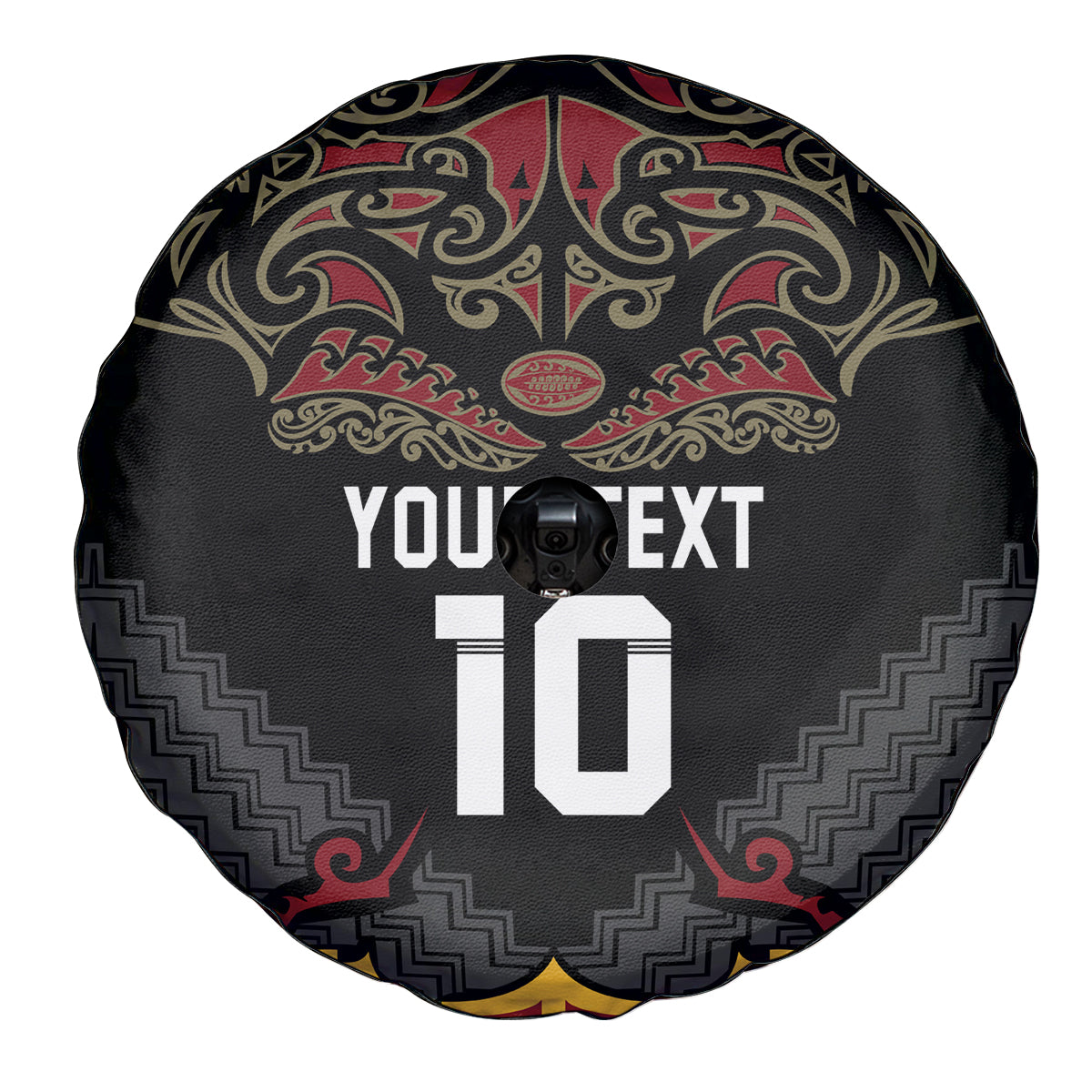Custom New Zealand Rugby Spare Tire Cover Black Fern Maori Tribal Pattern LT03 - Polynesian Pride