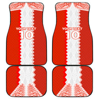Custom Tonga Rugby Car Mats Ikale Tahi Ngatu Tribal Pattern
