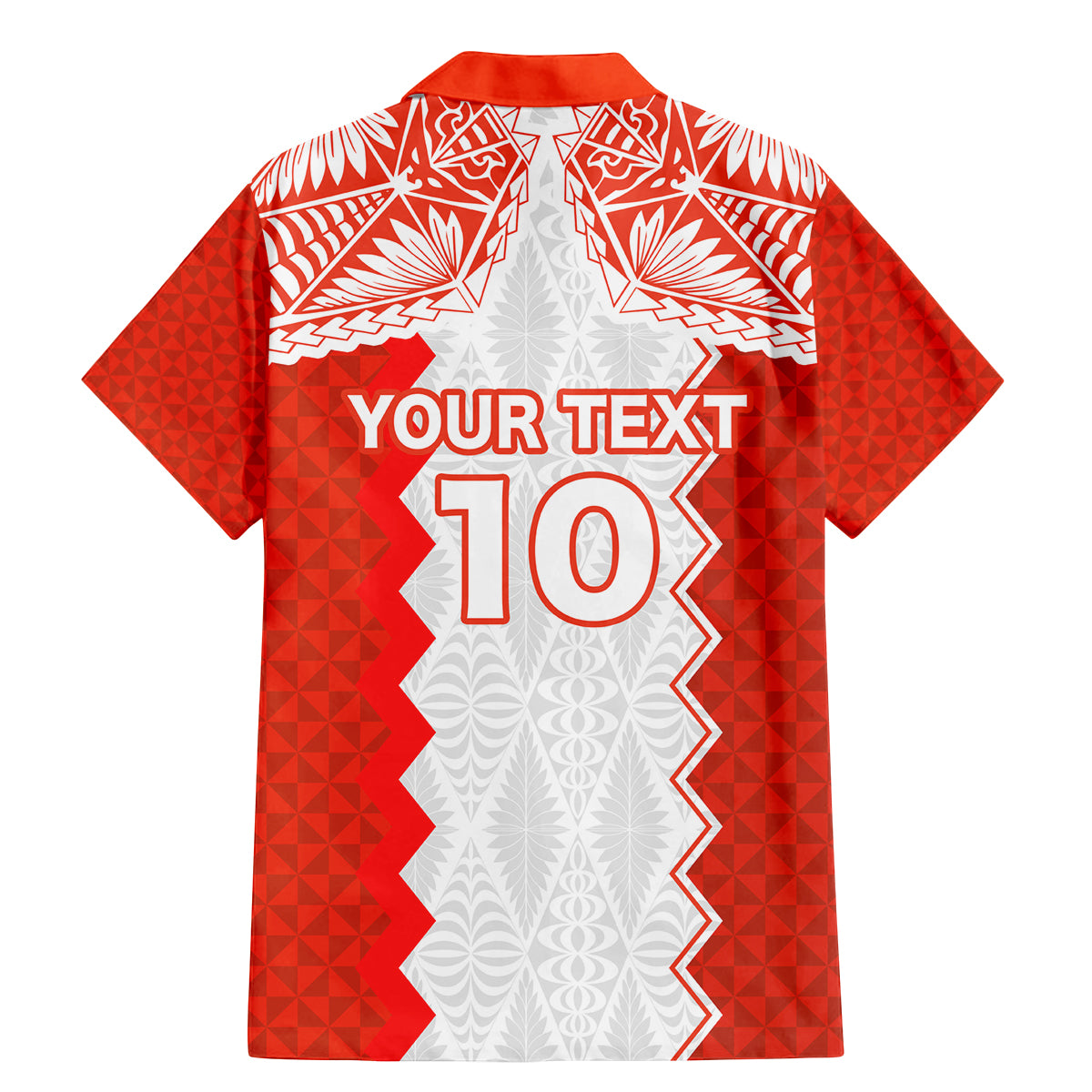 Custom Tonga Rugby Family Matching Mermaid Dress and Hawaiian Shirt Ikale Tahi Ngatu Tribal Pattern LT03 - Polynesian Pride