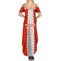 Custom Tonga Rugby Family Matching Summer Maxi Dress and Hawaiian Shirt Ikale Tahi Ngatu Tribal Pattern LT03 - Polynesian Pride