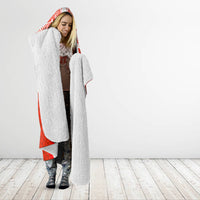 Custom Tonga Rugby Hooded Blanket Ikale Tahi Ngatu Tribal Pattern
