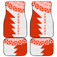 Custom Tonga Rugby Car Mats Ikale Tahi Ngatu Tribal Pattern Half Style