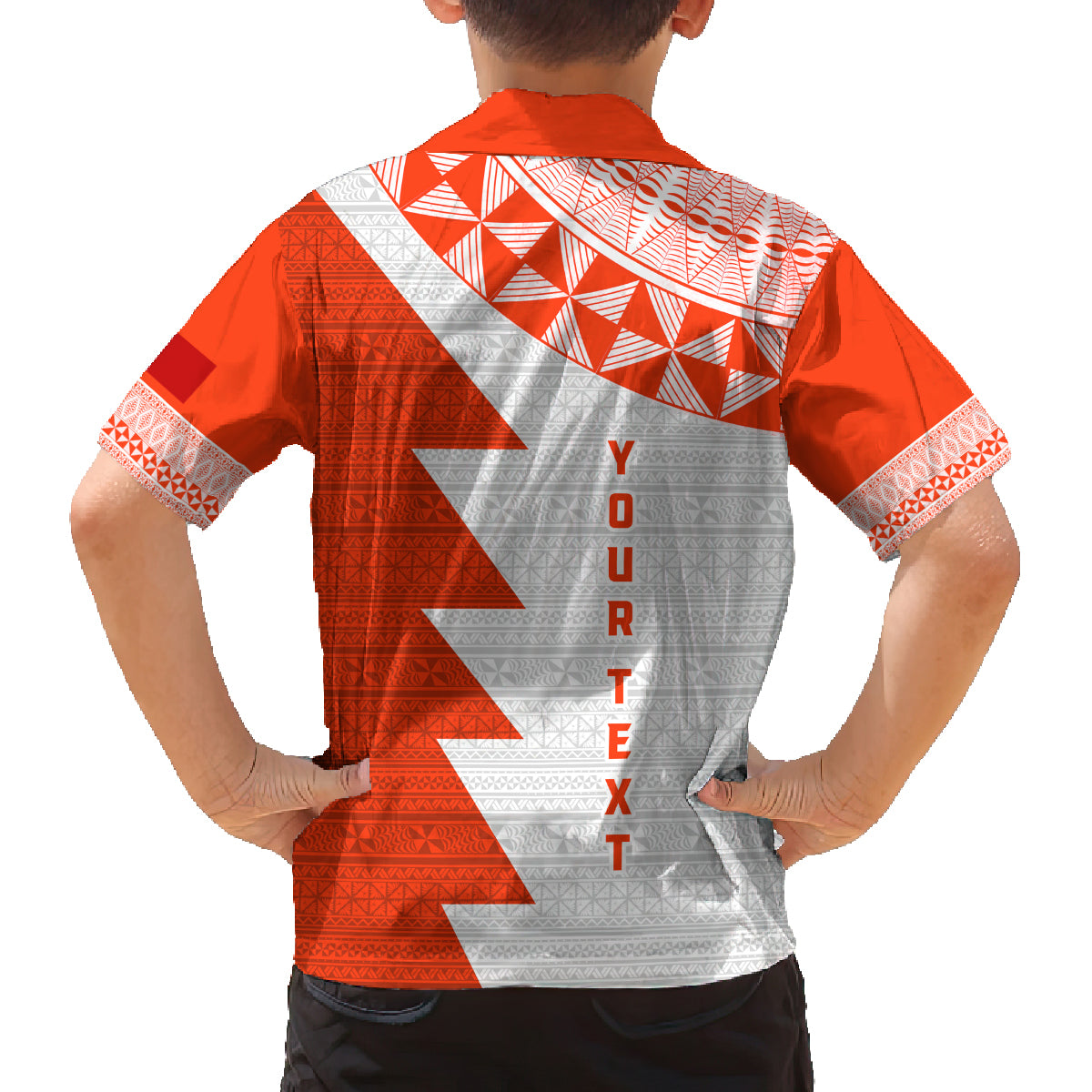 Custom Tonga Rugby Family Matching Tank Maxi Dress and Hawaiian Shirt Ikale Tahi Ngatu Tribal Pattern Half Style LT03 - Polynesian Pride