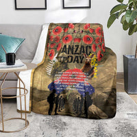 Australia and New Zealand ANZAC Day Blanket Kangaroo and Kiwi Bird Soldier-Honor and Remember Vintage Style LT03 - Polynesian Pride