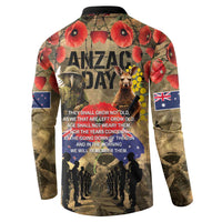 Australia and New Zealand ANZAC Day Button Sweatshirt Kangaroo and Kiwi Bird Soldier-Honor and Remember Vintage Style LT03 - Polynesian Pride