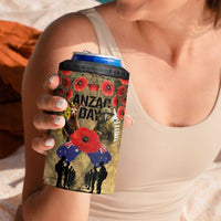 Australia and New Zealand ANZAC Day 4 in 1 Can Cooler Tumbler Kangaroo and Kiwi Bird Soldier-Honor and Remember Vintage Style LT03 - Polynesian Pride