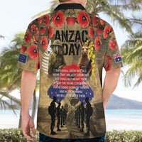 Australia and New Zealand ANZAC Day Hawaiian Shirt Kangaroo and Kiwi Bird Soldier-Honor and Remember Vintage Style LT03 - Polynesian Pride