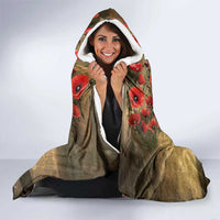 Australia and New Zealand ANZAC Day Hooded Blanket Kangaroo and Kiwi Bird Soldier-Honor and Remember Vintage Style LT03 - Polynesian Pride