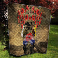 Australia and New Zealand ANZAC Day Quilt Kangaroo and Kiwi Bird Soldier-Honor and Remember Vintage Style LT03 - Polynesian Pride