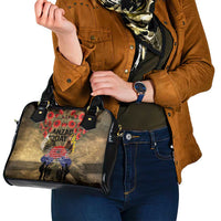Australia and New Zealand ANZAC Day Shoulder Handbag Kangaroo and Kiwi Bird Soldier-Honor and Remember Vintage Style LT03 - Polynesian Pride