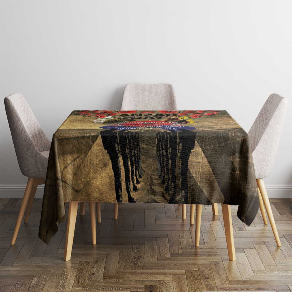 Australia and New Zealand ANZAC Day Tablecloth Kangaroo and Kiwi Bird Soldier-Honor and Remember Vintage Style LT03 - Polynesian Pride