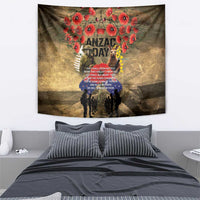 Australia and New Zealand ANZAC Day Tapestry Kangaroo and Kiwi Bird Soldier-Honor and Remember Vintage Style LT03 - Polynesian Pride