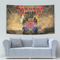 Australia and New Zealand ANZAC Day Tapestry Kangaroo and Kiwi Bird Soldier-Honor and Remember Vintage Style LT03 - Polynesian Pride