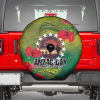 Cook Islands ANDAC Day Spare Tire Cover Honor and Remember Soliders-Forever in My Thoughts Grunge Style LT03 - Polynesian Pride
