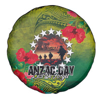 Cook Islands ANDAC Day Spare Tire Cover Honor and Remember Soliders-Forever in My Thoughts Grunge Style LT03 - Polynesian Pride