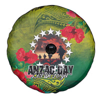 Cook Islands ANDAC Day Spare Tire Cover Honor and Remember Soliders-Forever in My Thoughts Grunge Style LT03 - Polynesian Pride
