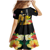 Hawaii King Kamehameha Day Family Matching Mermaid Dress and Hawaiian Shirt Kanaka Maoli Hibiscus Flower and Kakau Pattern LT03 - Polynesian Pride