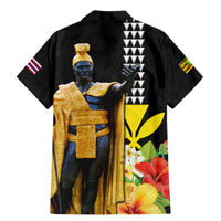 Hawaii King Kamehameha Day Family Matching Mermaid Dress and Hawaiian Shirt Kanaka Maoli Hibiscus Flower and Kakau Pattern LT03 - Polynesian Pride