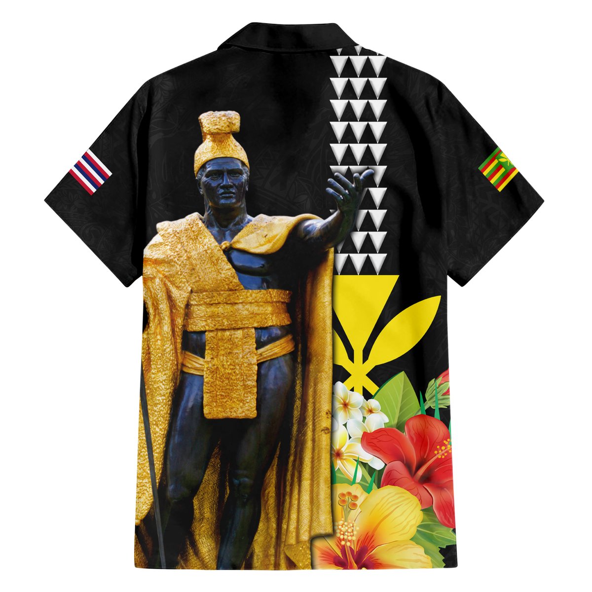 Hawaii King Kamehameha Day Hawaiian Shirt Kanaka Maoli Hibiscus Flower and Kakau Pattern LT03 - Polynesian Pride