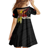 Papua New Guinea Remembrance Day Family Matching Off Shoulder Maxi Dress and Hawaiian Shirt Bird of Paradise Plumeria Flower and Polynesian Pattern LT03 - Polynesian Pride