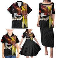 Papua New Guinea Remembrance Day Family Matching Puletasi and Hawaiian Shirt Bird of Paradise Plumeria Flower and Polynesian Pattern LT03 - Polynesian Pride
