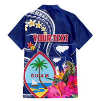 Personalised Guam Liberation Family Matching Mermaid Dress and Hawaiian Shirt Latte Stone and Guahan Seal Jungle Flower LT03 - Polynesian Pride