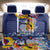 Hawaii King Kamehameha Day Back Car Seat Cover Lei Sea Waves Polynesian Tapa Pattern