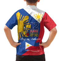 Philippines Independence Day Family Matching Long Sleeve Bodycon Dress and Hawaiian Shirt Araw ng Kalayaan Polynesian Sun and YAKAN Pattern LT03 - Polynesian Pride