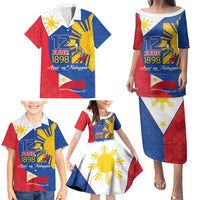 Philippines Independence Day Family Matching Puletasi and Hawaiian Shirt Araw ng Kalayaan Polynesian Sun and YAKAN Pattern LT03 - Polynesian Pride