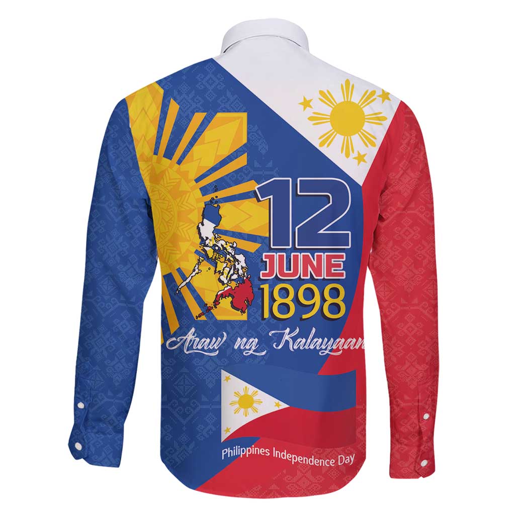 Philippines Independence Day Family Matching Summer Maxi Dress and Hawaiian Shirt Araw ng Kalayaan Polynesian Sun and YAKAN Pattern LT03 - Polynesian Pride