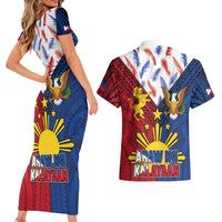 Philippines Independence Day 126th Anniversary Couples Matching Short Sleeve Bodycon Dress and Hawaiian Shirt Polynesian Pattern National Flag Style LT03 - Polynesian Pride