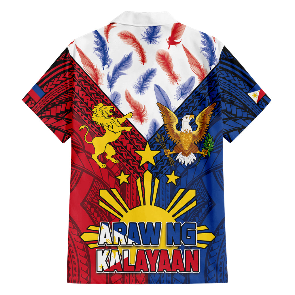 Philippines Independence Day 126th Anniversary Family Matching Off Shoulder Short Dress and Hawaiian Shirt Polynesian Pattern National Flag Style LT03 - Polynesian Pride