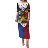 Philippines Independence Day 126th Anniversary Family Matching Puletasi and Hawaiian Shirt Polynesian Pattern National Flag Style LT03 Mom's Dress Red - Polynesian Pride