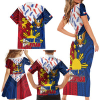 Philippines Independence Day 126th Anniversary Family Matching Short Sleeve Bodycon Dress and Hawaiian Shirt Polynesian Pattern National Flag Style LT03 - Polynesian Pride