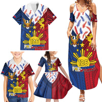 Philippines Independence Day 126th Anniversary Family Matching Summer Maxi Dress and Hawaiian Shirt Polynesian Pattern National Flag Style LT03 - Polynesian Pride