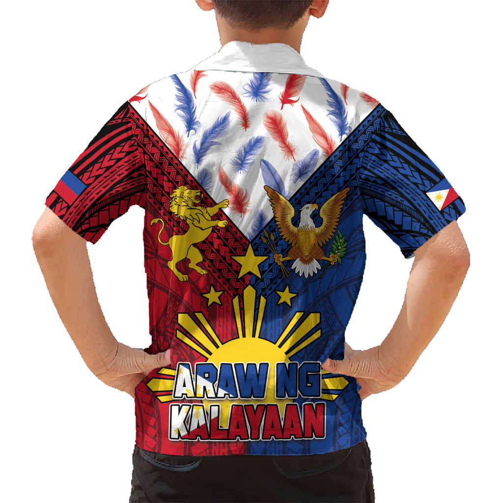 Philippines Independence Day 126th Anniversary Family Matching Tank Maxi Dress and Hawaiian Shirt Polynesian Pattern National Flag Style LT03 - Polynesian Pride