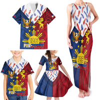 Philippines Independence Day 126th Anniversary Family Matching Tank Maxi Dress and Hawaiian Shirt Polynesian Pattern National Flag Style LT03 - Polynesian Pride