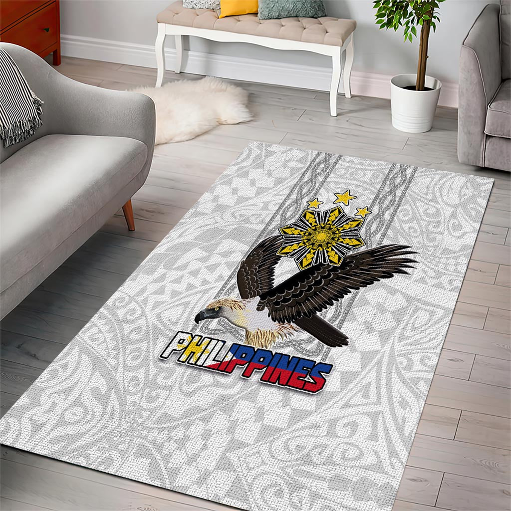 Philippines Eagle Week Area Rug Polynesian Pattern Barong Style LT03 - Polynesian Pride