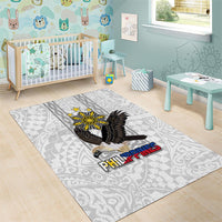 Philippines Eagle Week Area Rug Polynesian Pattern Barong Style LT03 - Polynesian Pride