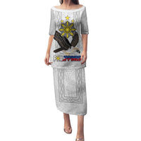 Philippines Eagle Week Family Matching Puletasi and Hawaiian Shirt Polynesian Pattern Barong Style