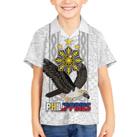 Philippines Eagle Week Hawaiian Shirt Polynesian Pattern Barong Style