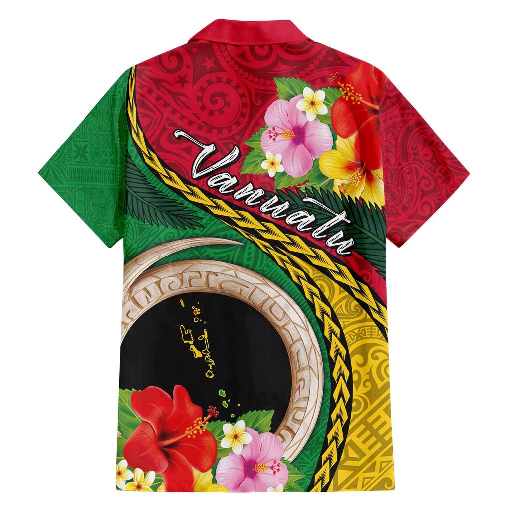 Vanuatu Tribal Boar Tusk Family Matching Summer Maxi Dress and Hawaiian Shirt Tropical Plants with Namele and Melanesian Pattern LT03 - Polynesian Pride