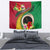 Vanuatu Tribal Boar Tusk Tapestry Tropical Plants with Namele and Melanesian Pattern