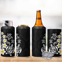 Hawaiian Plumeria Turtles 4 in 1 Can Cooler Tumbler Polynesian Art Tattoo LT03 - Polynesian Pride